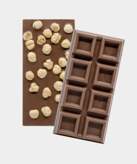 Tavoletta cioccolato al latte con nocciole - 180 g