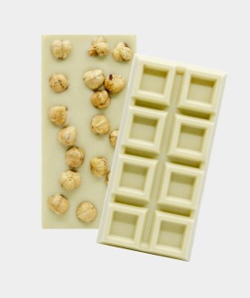 Tavoletta cioccolato bianco con nocciole - 180 g