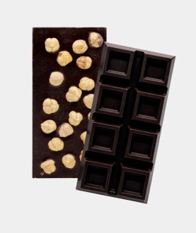 Tavoletta fondente 70% con nocciole - 180 g